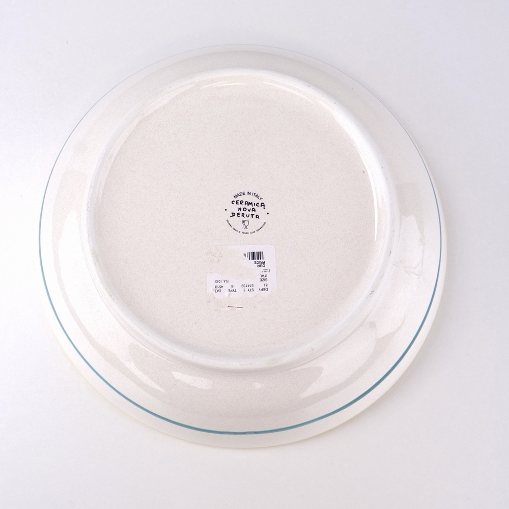 Deruta Ricco Italian Pottery Serving Bowl 13" Hand Painted Ceramica Nova Italy - Picture 7 of 8
